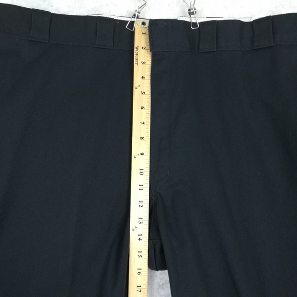Dickies Mens Pants 874 Original Fit Work Black Flex Straight Leg 48x25 - Picture 4 of 10
